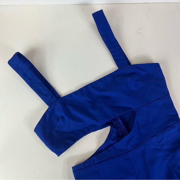 Superdown Leslie cutout blue bodycon jumpsuit - Picture 4 of 10